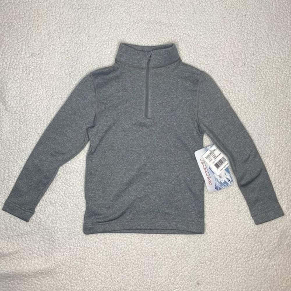 NWT Obermeyer Unisex Heather Grey Thermal 150 Fleece: Size Large